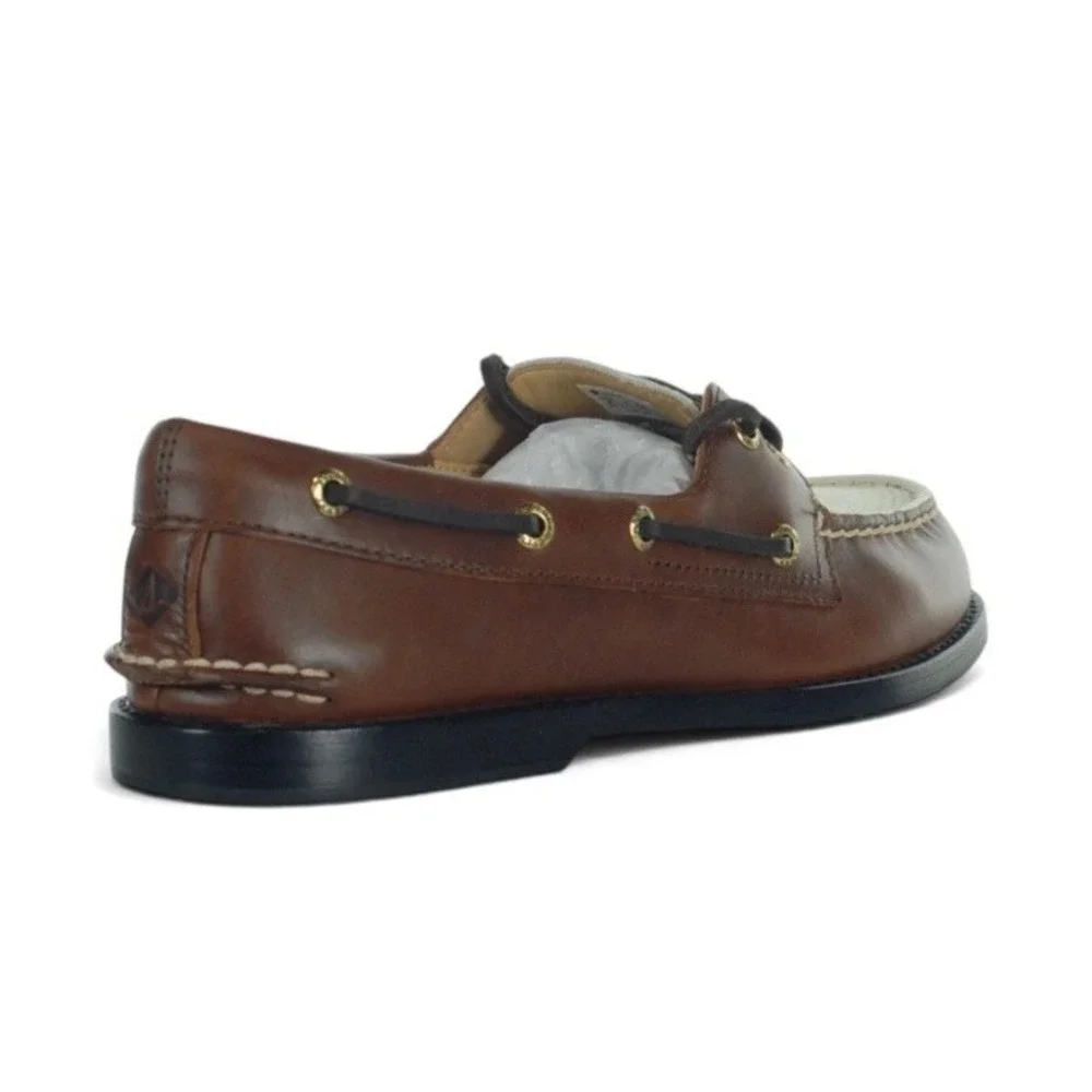 Sperry Men's Gold Cup Prescott Tan Boat Shoes 14086953 Two Tone Tan Bronze Sz 11